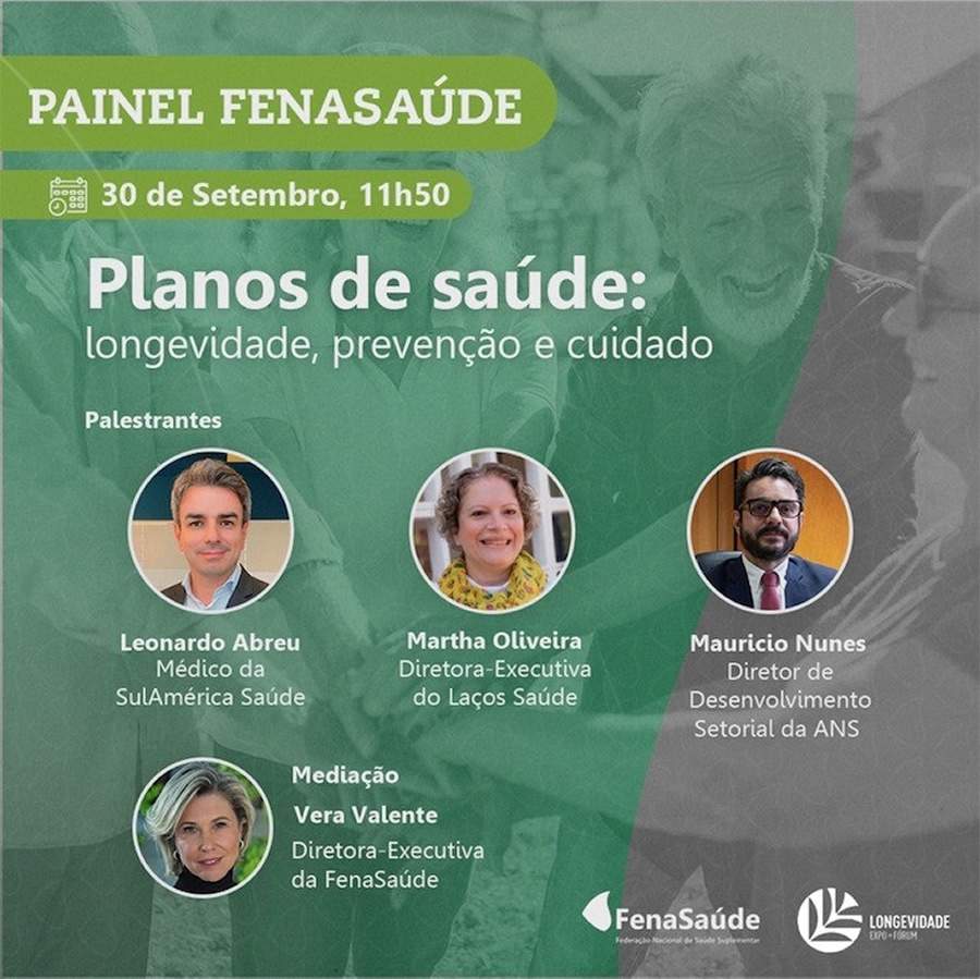 FenaSa&uacute;de participa do Longevidade Expo+F&oacute;rum 2022