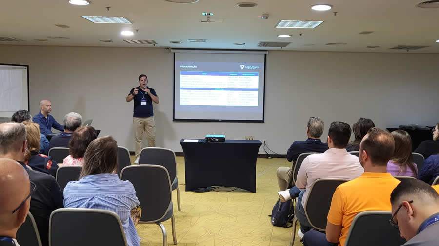Foto: Paulo Rog&eacute;rio dos Santos, CEO da SegPartners Brasil, na abertura do Workshop de Benef&iacute;cios 2024