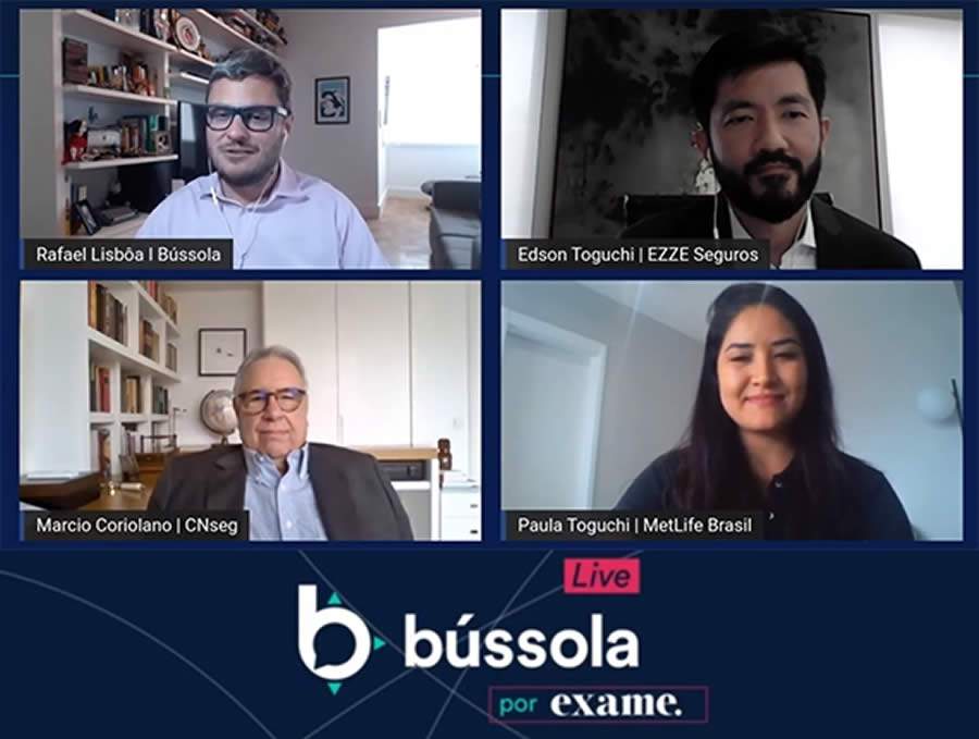 Marcio Coriolano debate perspectivas do setor em webinar da B&uacute;ssola, no site da Exame