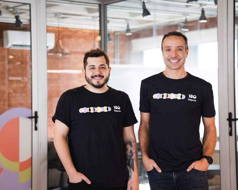 Foto Divulgação Franco Lamping, Co-founder e CTO e Mauro Levi D’Ancona, Co-founder e CEO da 180 Seguros