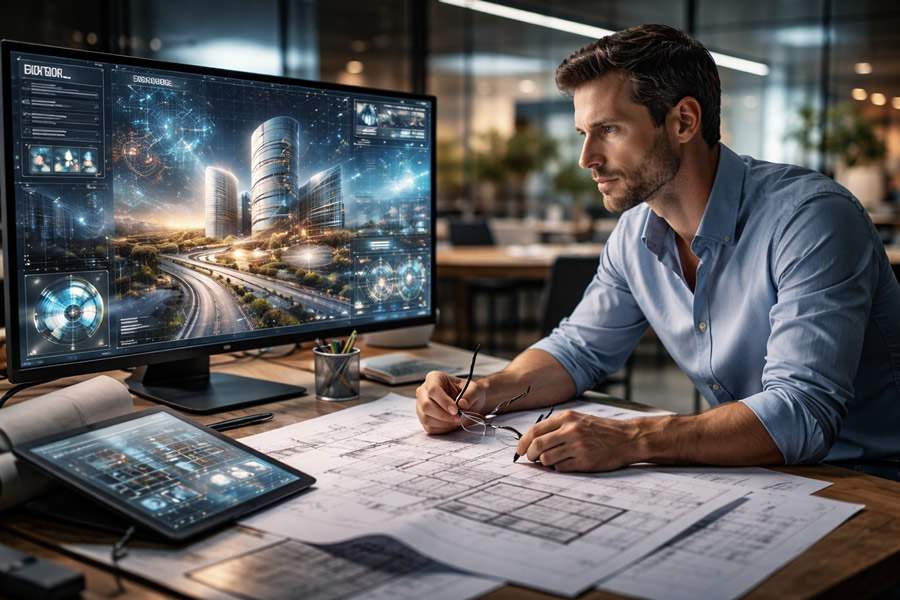 A intelig&ecirc;ncia artificial est&aacute; mudando a arquitetura, mas a decis&atilde;o continua sendo humana