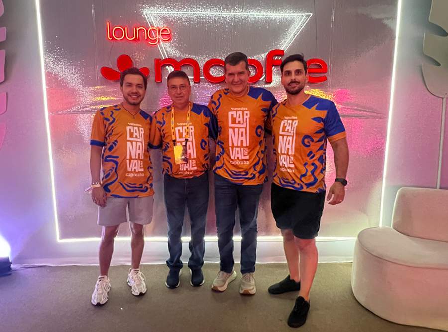 Lucas Feliciano, superintendente comercial de bancassurance e parcerias financeiras da Mapfre, Amarildo Casagrande, presidente do Banestes, Luciano Bezas, diretor geral do canal parcerias da Mapfre e Rodrigo Pichitelli, gerente de Bancassurance e Parceiras Financeiras da Mapfre