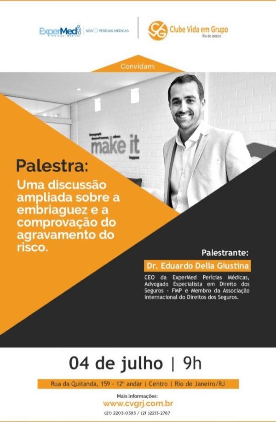 CVG-RJ promove palestra sobre agravamento de risco