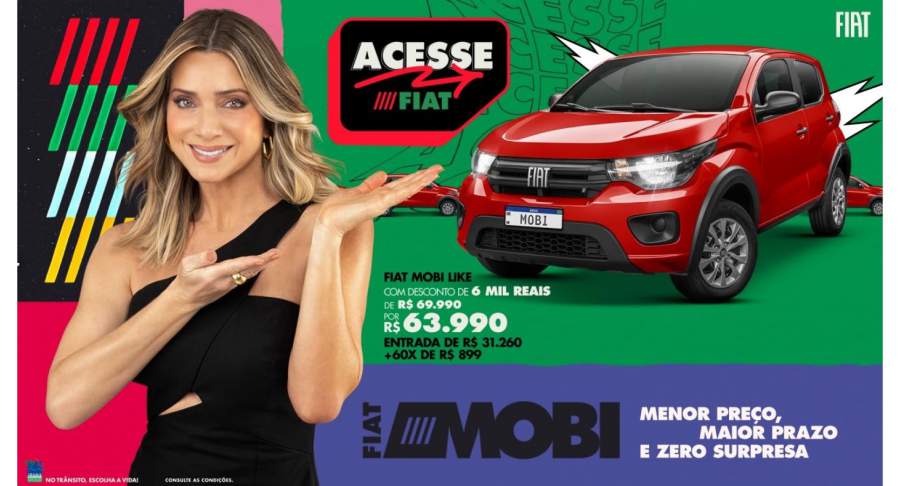 Fiat lan&ccedil;a &ldquo;Acesse Fiat&rdquo;, campanha comercial com condi&ccedil;&otilde;es exclusivas para o Mobi