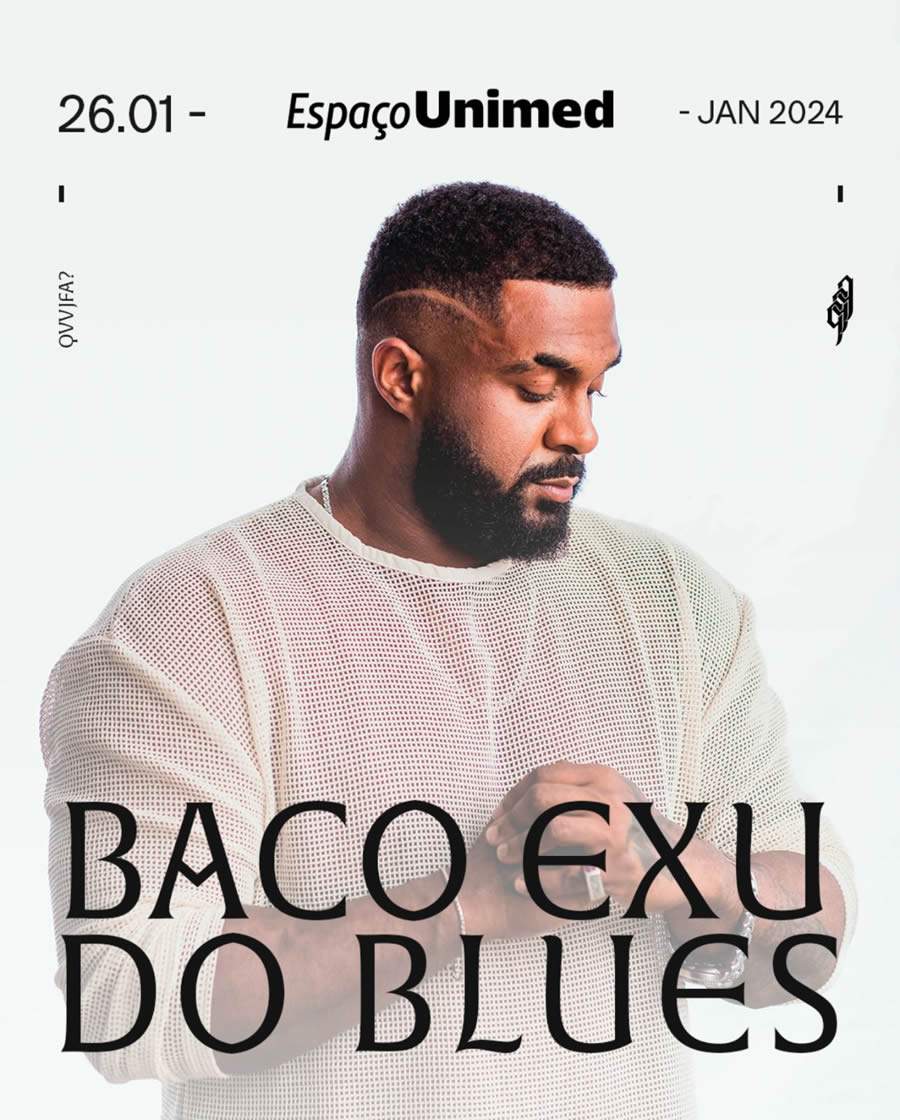 Baco Exu do Blues fará show no Espaço Unimed
