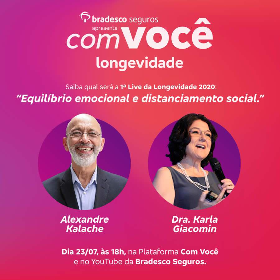 Longevidade &eacute; tema de s&eacute;rie de lives promovidas pelo Grupo Bradesco Seguros