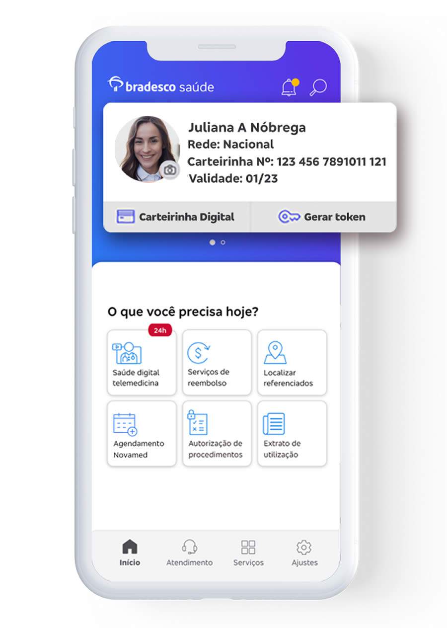 Aplicativos Bradesco Sa&uacute;de e Sa&uacute;de Concierge ganham novos servi&ccedil;os e funcionalidades