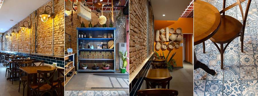 Para a Rep&uacute;blica Gr&atilde;o, todo storytelling foi pensado com refer&ecirc;ncias de Minas e S&atilde;o Paulo. A hist&oacute;ria &eacute; vista nos revestimentos, nos materiais naturais e em cada elemento da decora&ccedil;&atilde;o | Foto: Marcelo Magnani