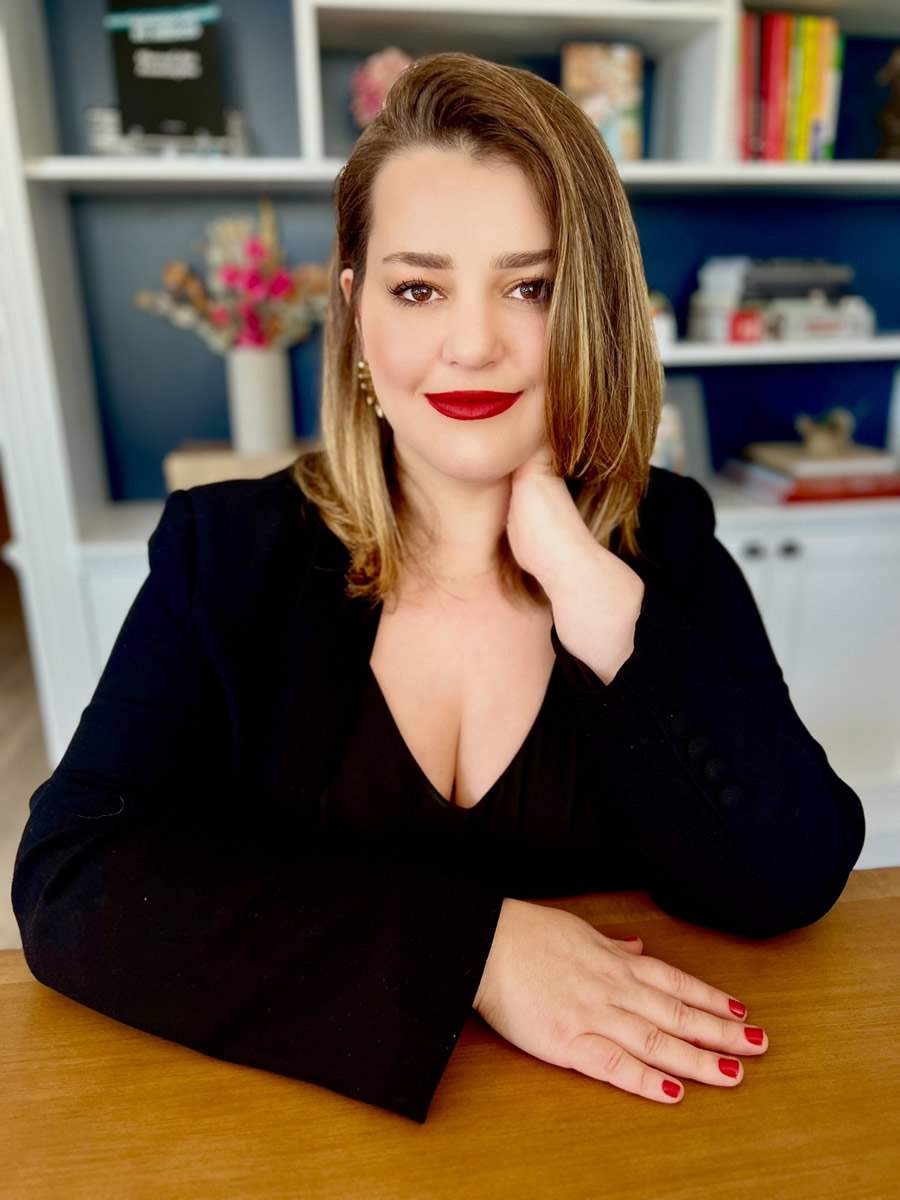 Foto: Thabata Najdek, l&iacute;der da plataforma Venda Seguro e palestrante do evento.