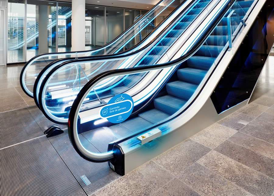 thyssenkrupp oferece solu&ccedil;&otilde;es que ajudam a tornar elevadores, escadas e esteiras rolantes ambientes mais seguros contra a propaga&ccedil;&atilde;o da Covid-19