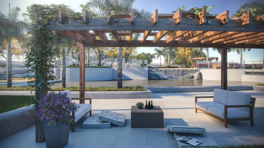 Imagem de perspectiva Espa&ccedil;o Zen do Parque do Europark