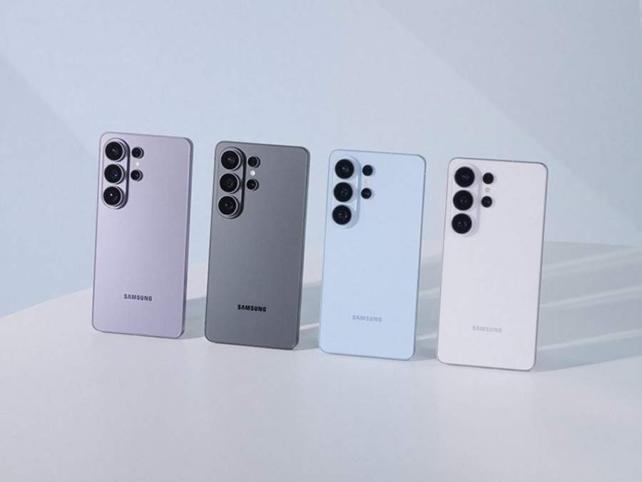   Galaxy S26 Ultra nas cores Violeta, Preto, Azul e Branco | Imagem meramente ilustrativa