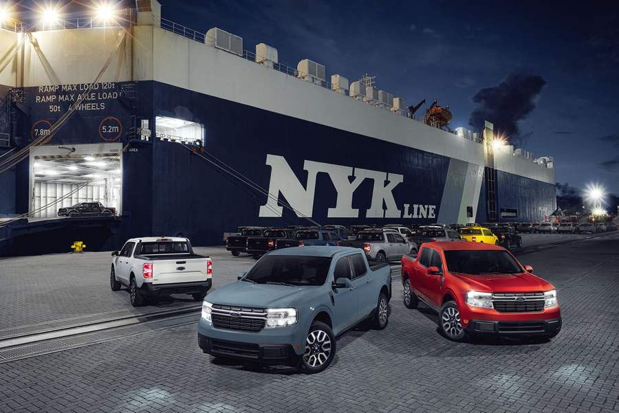 Primeiras unidades da Ford Maverick Hybrid desembarcam no Brasil