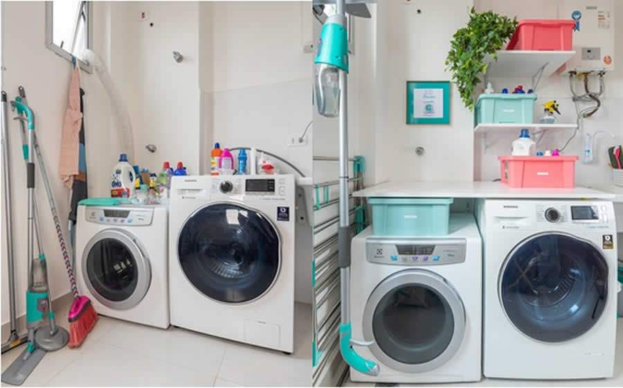 Como ganhar espaço na lavanderia