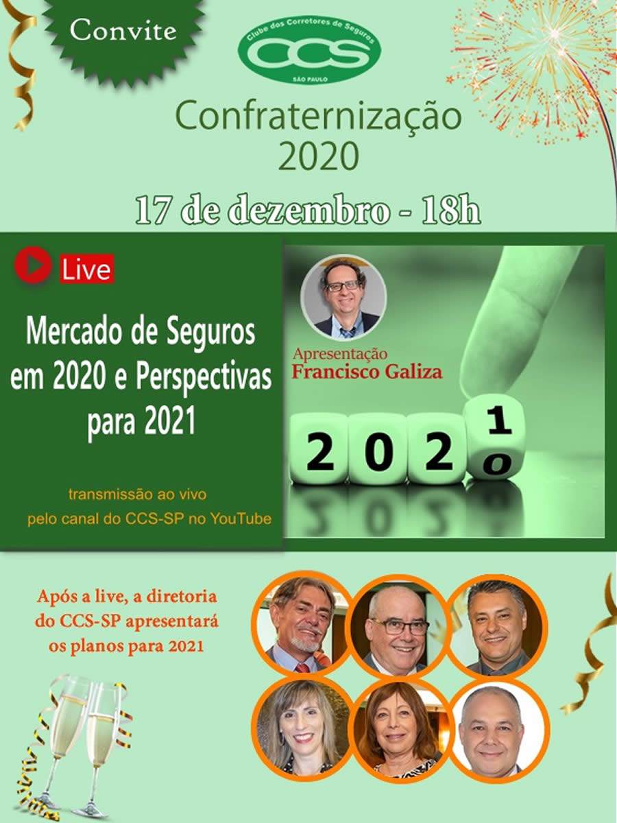 CCS-SP encerrar&aacute; o ano com live sobre o mercado de seguros no p&oacute;s-pandemia