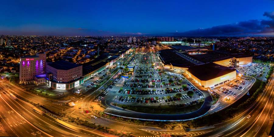 Vista a&eacute;rea do Shopping Interlagos