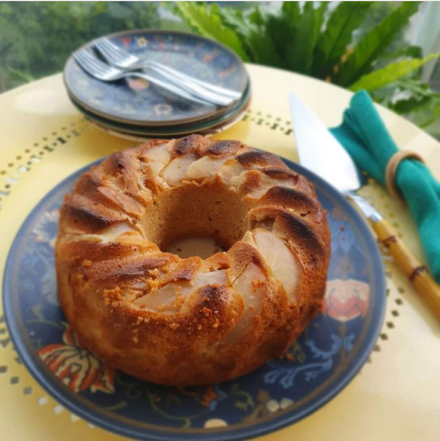 Bolo de pera terapêutico