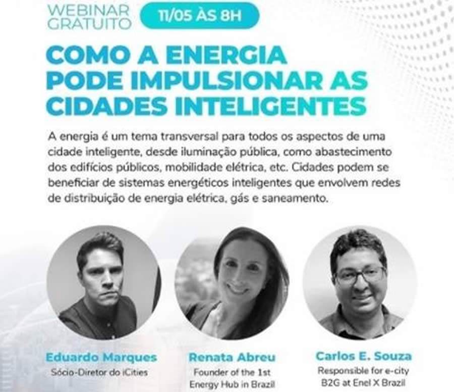 Webinar debate 'Como a energia pode impulsionar as cidades inteligentes'