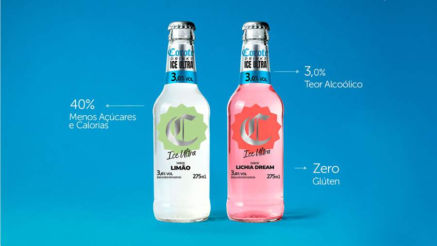 Corote Drinks ICE Ultra, linha de bebidas da marca Corote, segue a tendência do mercado como a pioneira no país - Crédito: Divulgação