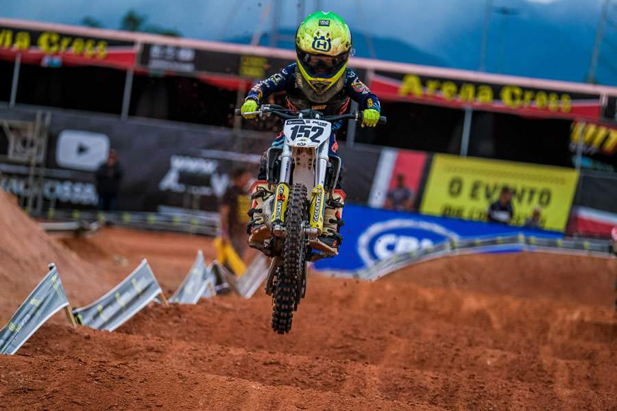 Pietro Fraga foi o mais r&aacute;pido da 50cc nos treinos classificat&oacute;rios e livres (Allberto Barbosa)