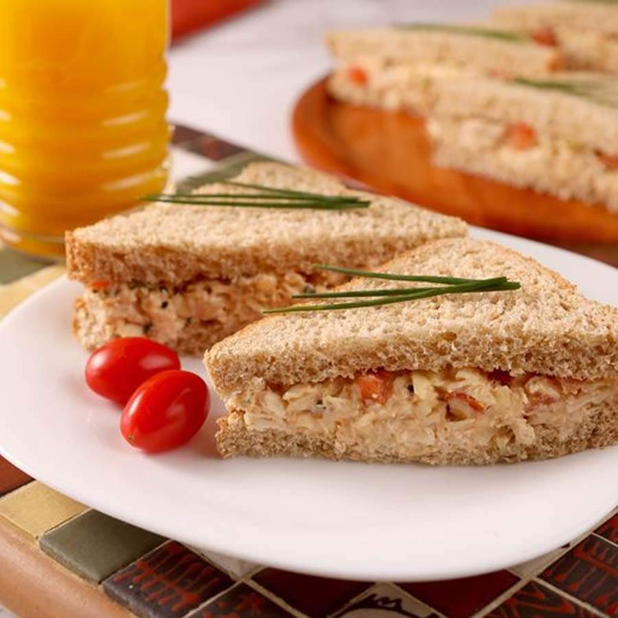 Sanduíche Integral de Frango e Queijo