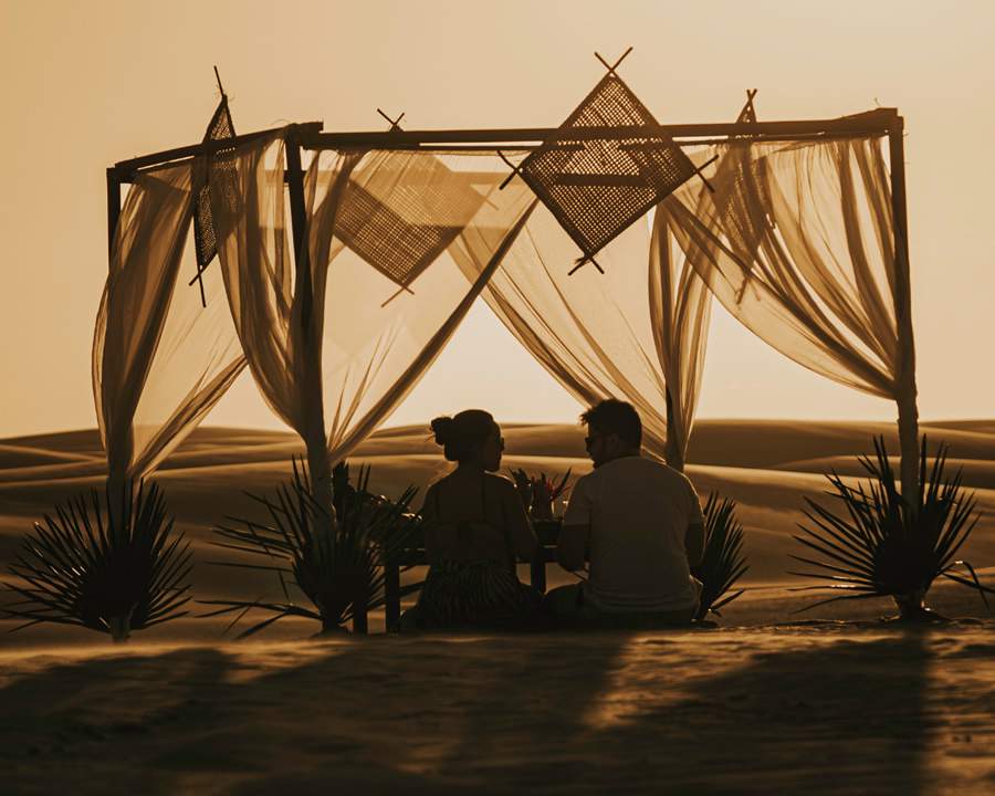 Piquenique nas dunas do Parque é uma experiência privativa que pode ser realizada em qualquer época do ano - Divulgação/Vila Aty