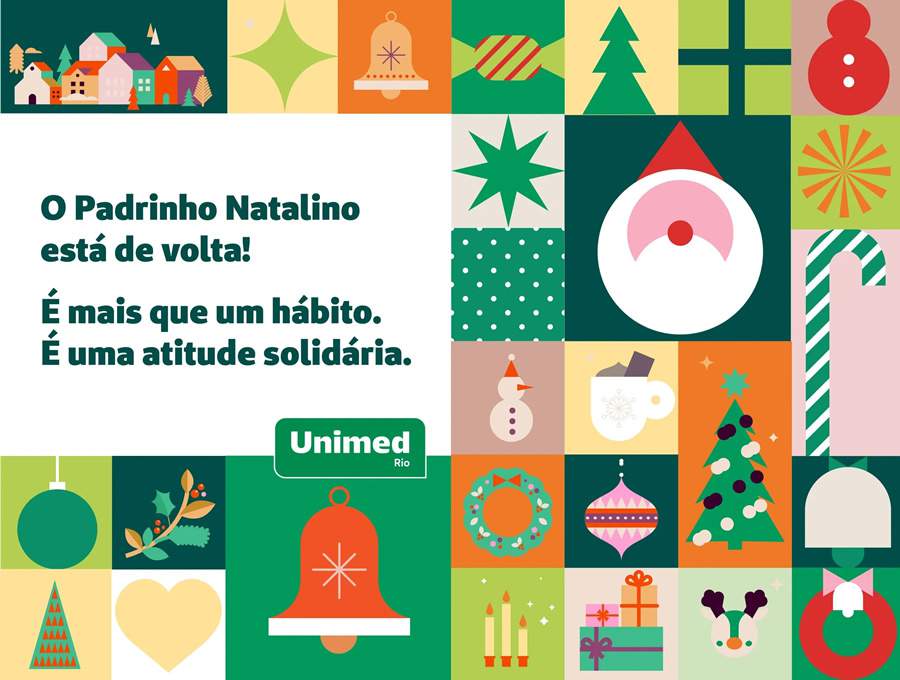 Padrinho Natalino 2023: Unimed-Rio realiza ação solidária neste Natal