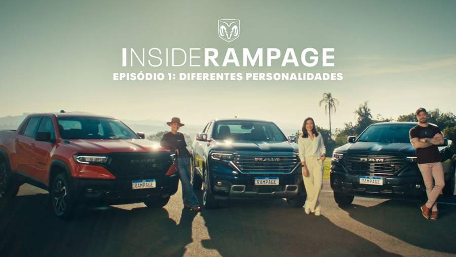 Ram lan&ccedil;a s&eacute;rie sobre a Rampage com seus embaixadores Felipe Titto e Chef Ju Lima e a creator e filmmaker Paula Mordente