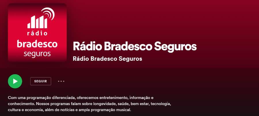 R&aacute;dio Bradesco Seguros transforma conte&uacute;do em podcasts
