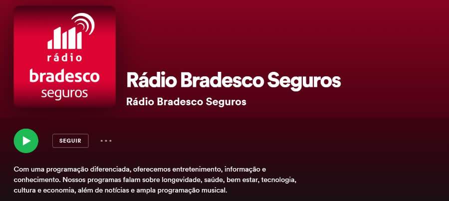 Rádio Bradesco Seguros transforma conteúdo em podcasts
