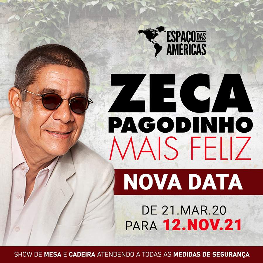 Zeca Pagodinho leva o novo show &quot;Mais Feliz&quot; para o Espaço das Américas