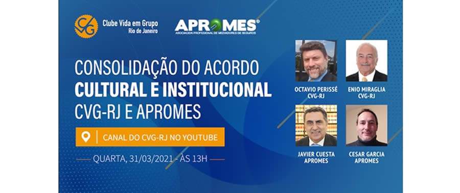 Tudo pronto para o evento internacional CVG-RJ/APROMES, dia 31/03/2021, &agrave;s 13h