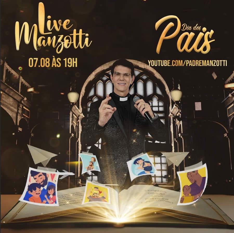 Padre Reginaldo Manzotti prepara live solidária em homenagem aos Pais