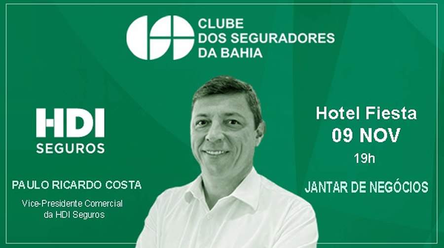 Clube dos Seguradores da Bahia recebe executivo da HDI Seguros