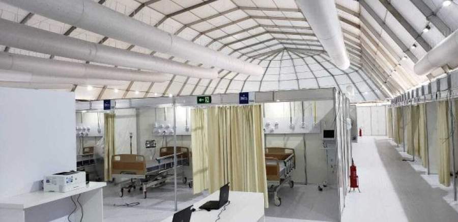 (Primeiro hospital de campanha constru&iacute;do pela iniciativa privada &eacute; erguido pela V3A e Rede D&rsquo;Or)