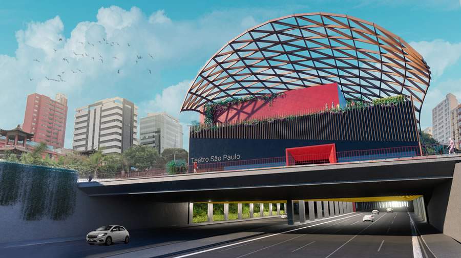 A Esplanada da Liberdade &eacute; um projeto que visa resgatar profundas camadas da hist&oacute;ria de S&atilde;o Paulo e celebrar a riqueza cultural e &eacute;tnica que formou a cidade | Projeto 3D da Effect Arquitetura | Foto: Divulga&ccedil;&atilde;o