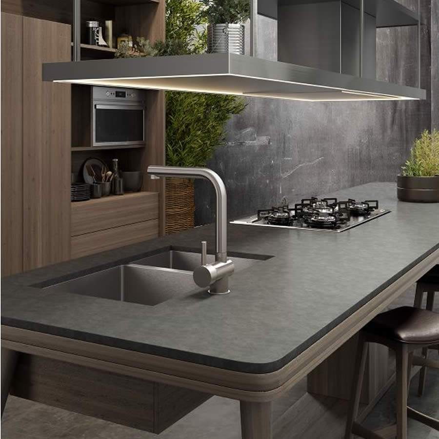 Monocomando cozinha bancada 7008 C 75 - Crédito Meber Metais