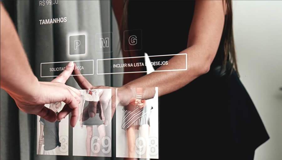 Primeiro espelho interativo no varejo nacional - ICX Labs - Divulgação