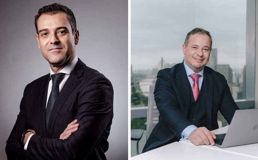 Fabiano Sard&aacute;, da MAWDY e Roberto de Antoni, da MAPFRE.