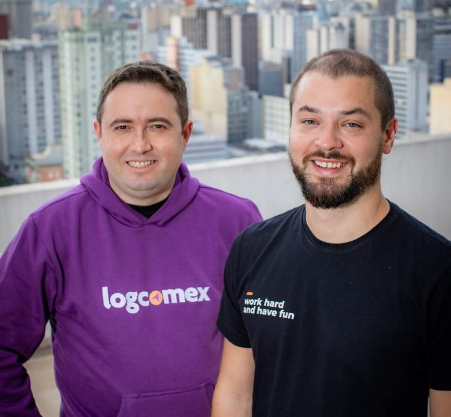 Helmuth Hofstatter Filho e Carlos Souza s&atilde;o fundadores da Logcomex