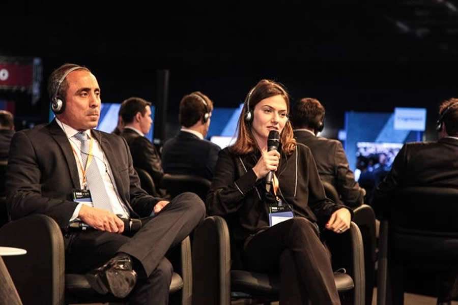 Raquel Giglio durante o painel 'Os desafios de ser um setor de sa&uacute;de, n&atilde;o de doen&ccedil;a'