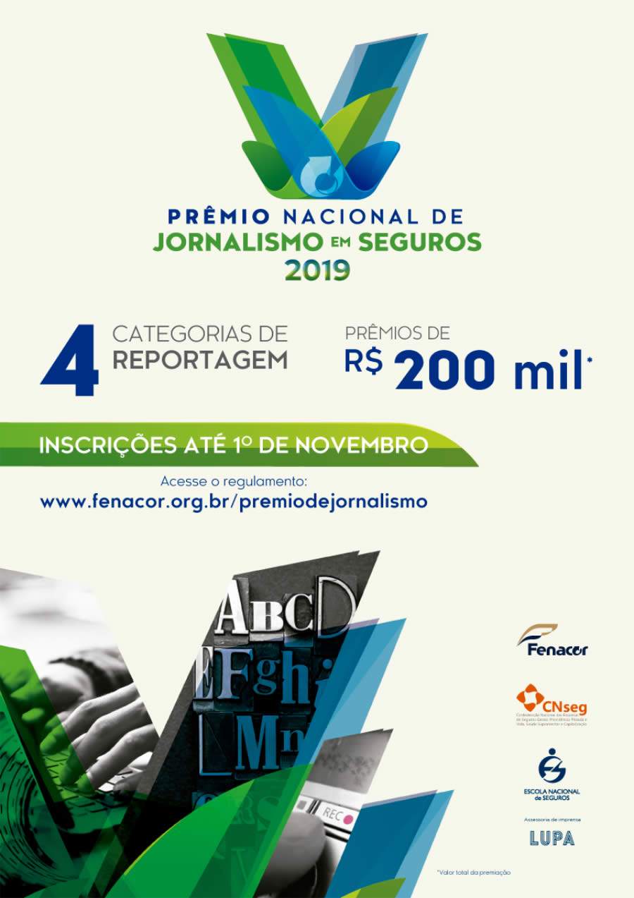 Pr&ecirc;mio Nacional de Jornalismo em Seguros: inscri&ccedil;&otilde;es terminam nesta sexta