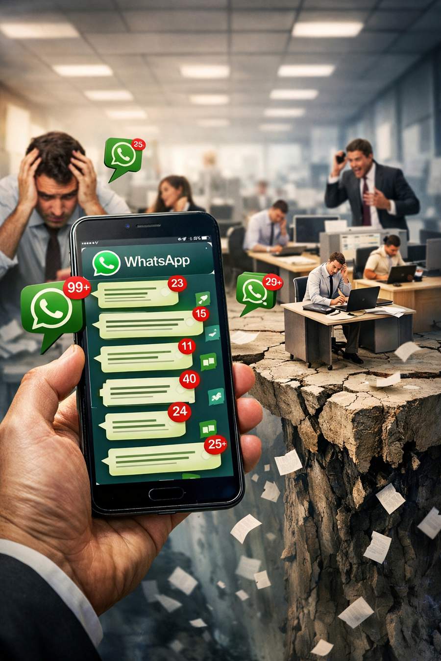 Uso massivo do WhatsApp - Banco de imagens Freepik