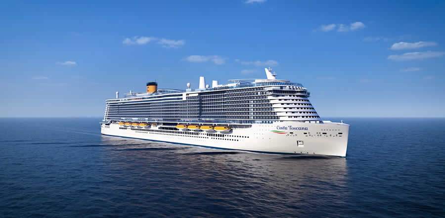 Navio Costa Toscana será inaugurado no Brasil em 21/22 - Divulgação Costa Cruzeiros