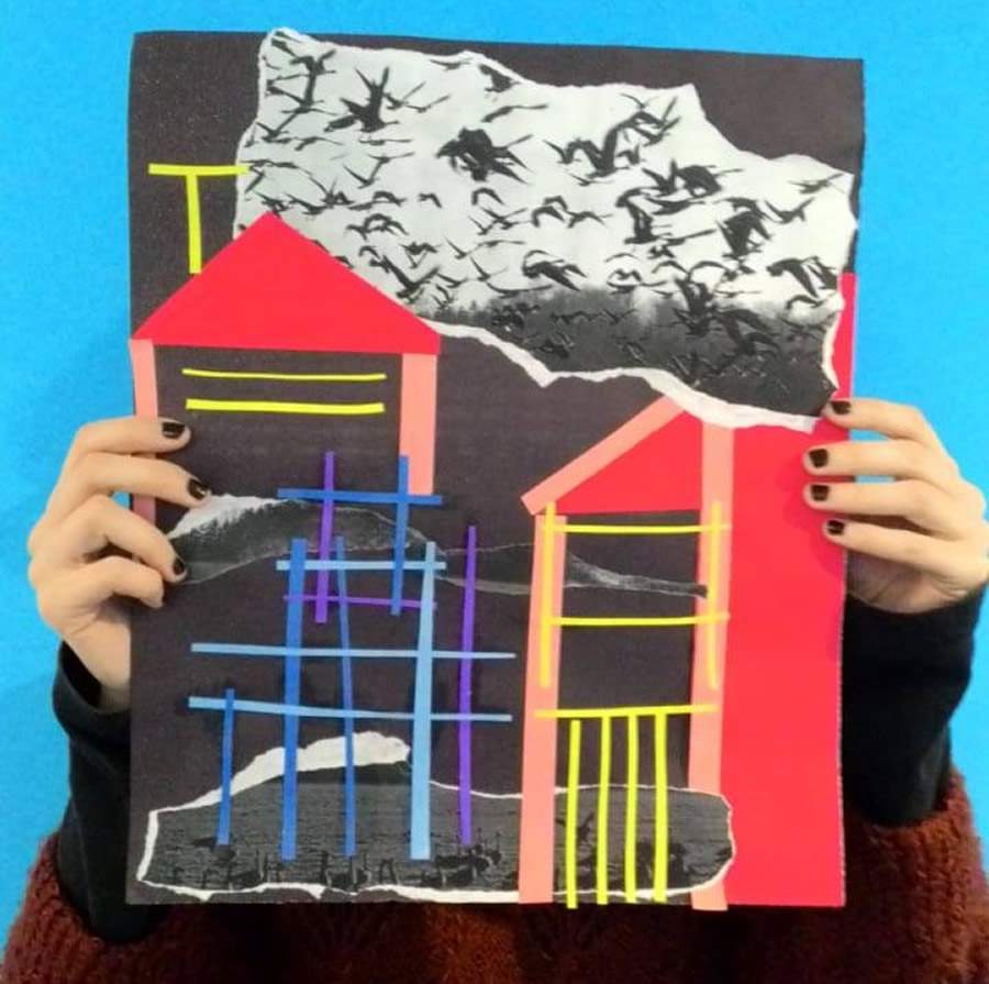 Participantes produzir&atilde;o os pr&oacute;prios cartazes de filmes por meio de colagens. O material ser&aacute; fornecido pela equipe do Educativo MIS no momento da atividade | imagem: divulga&ccedil;&atilde;o