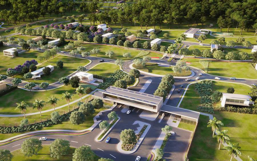 Projeto do Plateau D&#039;or ocupará área de 1,6 milhões de metros quadrados, sendo mais de 500 mil metros quadrados de área verde - Divulgação