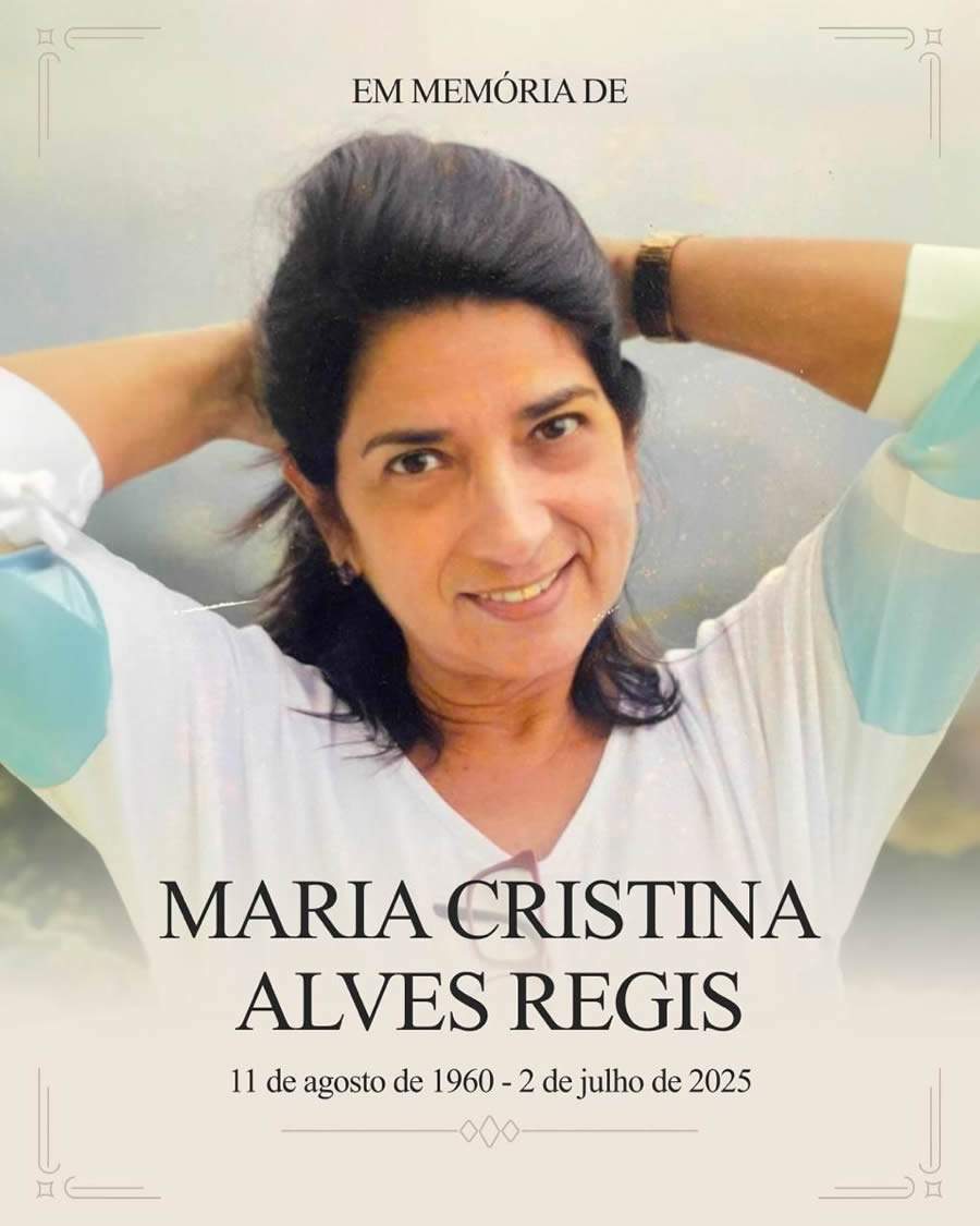 Nota de Pesar: Falecimento de Maria Cristina Alves Regis