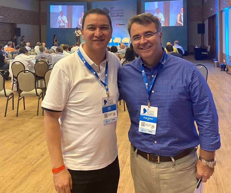  Silas Kasahaya, presidente do CVG-SP, e Jorge Nasser, presidente da FenaPrevi