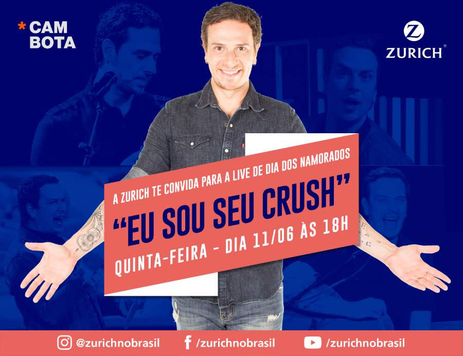 Zurich realiza Live para comemorar o Dia dos Namorados, na pr&oacute;xima quinta-feira, &agrave;s 18h