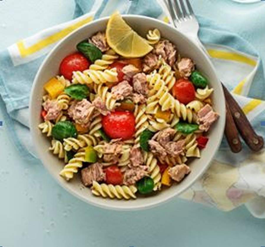 Salada de Macarrão com enlatados - Divulgação Abeaço